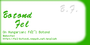 botond fel business card